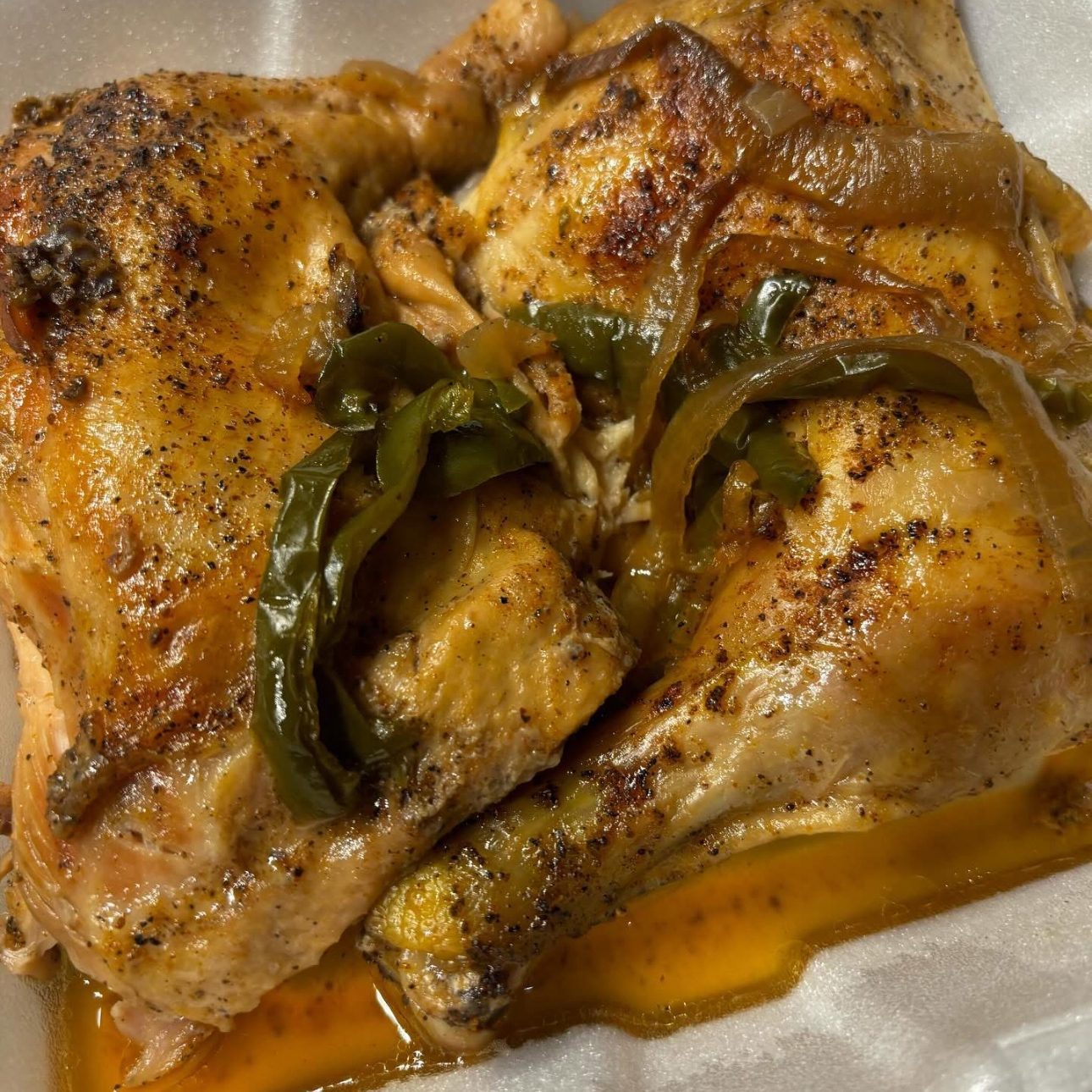 Baked Leg Quarters.