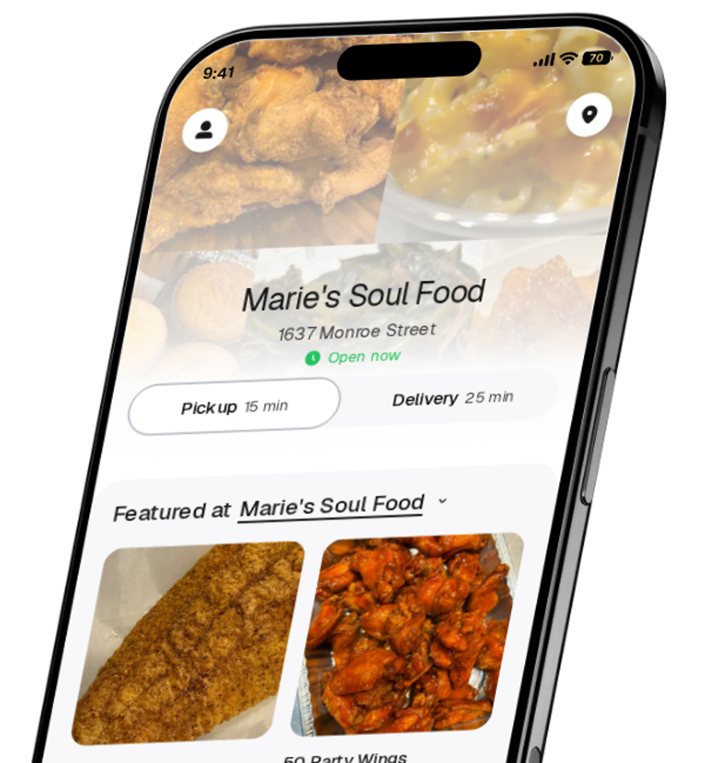 Marie's Soul Food app preview