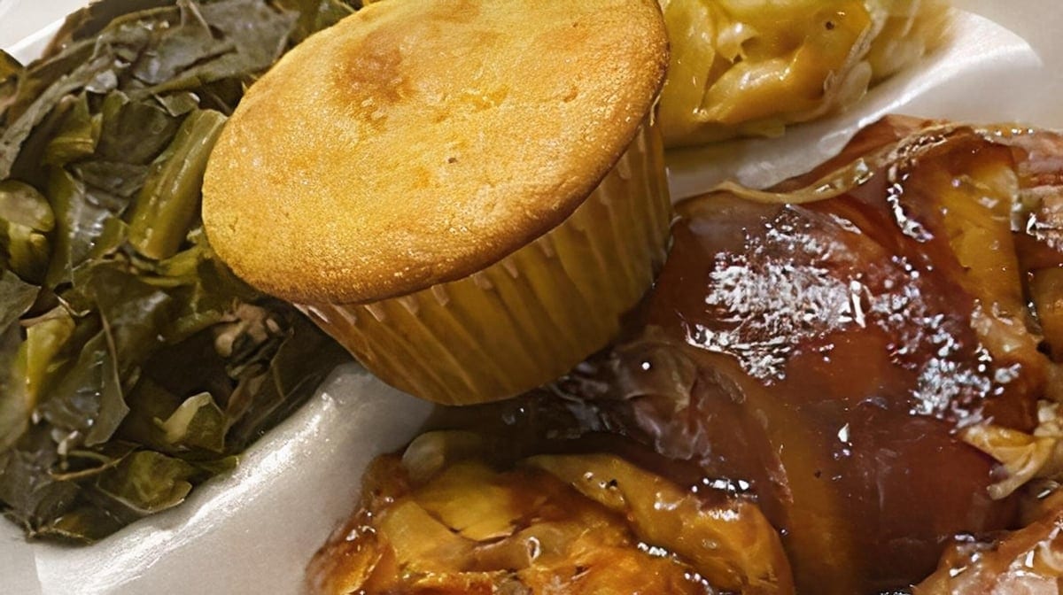 BBQ Baked Chicken Meal.